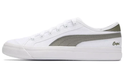Кроссовки Puma Capri, белые с оливковым