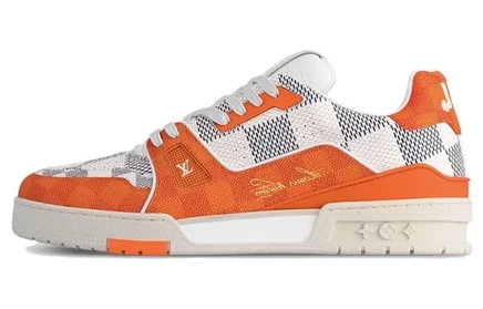 Мужские кроссовки Louis Vuitton LV Trainer, оранжевые