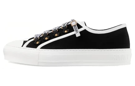 Женские кеды Dior Walk'N'Dior, черные текстильные