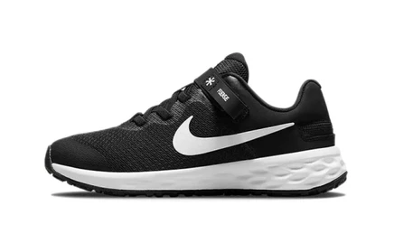 Детские кроссовки Nike Revolution 6 FlyEase, черно-белые