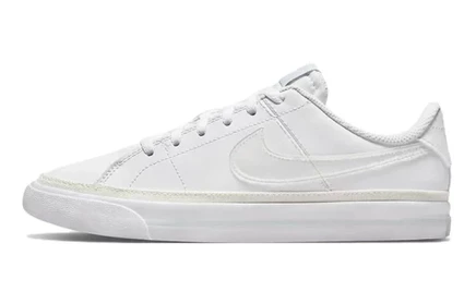 Кеды для девочек Nike Court Legacy, бело-желтые