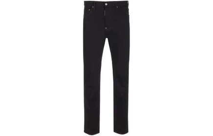 Мужские джинсы Dsquared 2 прямого кроя, черные