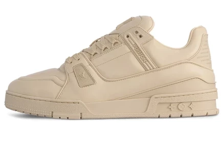 Мужские кроссовки Louis Vuitton Trainer Low, бежевые