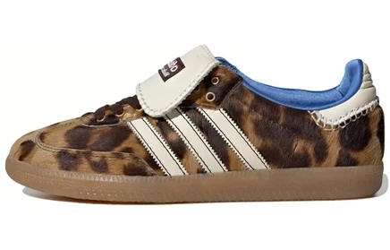Кеды Adidas Samba Pony «Леопард», коричнево-белые