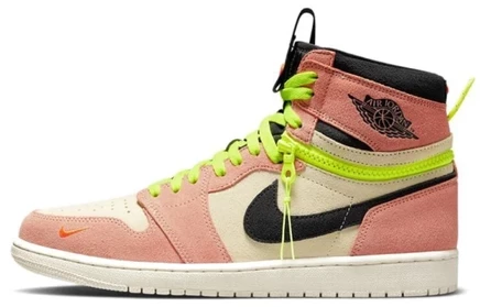 Мужские кроссовки Jordan 1 High Switch, розовые