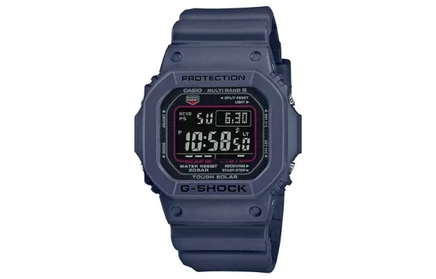 Мужские часы Casio GW-M5610U-2JF, черные, синий ремешок