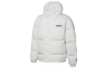 Унисекс пуховик Puma с капюшоном, белый