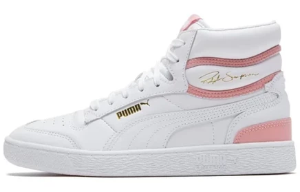 Унисекс кроссовки Puma Ralph Sampson Mid, бело-розовые