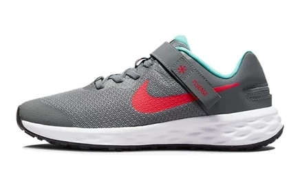 Детские кроссовки Nike Revolution 6 FlyEase, серо-красные