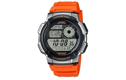 Часы Casio G-Shock AE-1000W-4BV, оранжевый ремешок