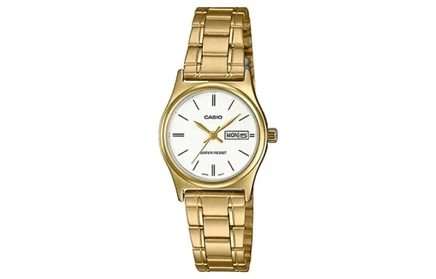 Женские наручные часы Casio LTP-V006G-7B, белый циферблат