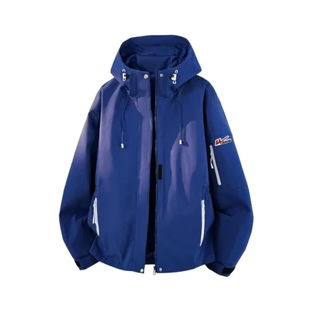 Warrior Waterproof, Windproof, Abrasion Resistant, Thermal, Quick Dry, Super Light, Lightweight, Rainproof blue (diy badge)