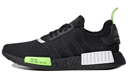 Мужские кроссовки Adidas NMD_R1, черно-зеленые
