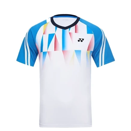 Мужская футболка Yonex для бадминтона, белая