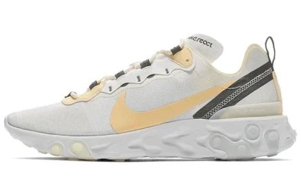Кроссовки Nike React Element 55, бело-ванильные