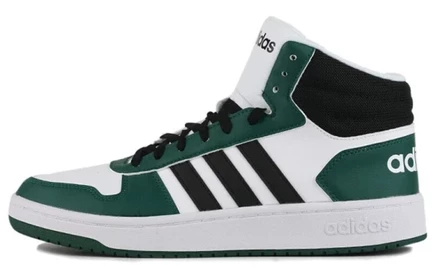 Мужские кроссовки Adidas Neo Hoops 2.0 Mid, черно-зеленые