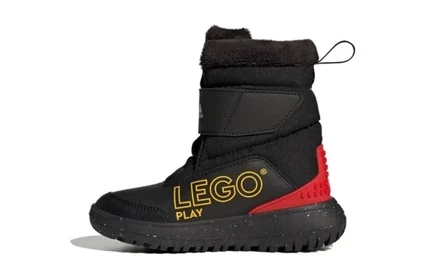 Детские сапоги LEGO x adidas Winterplay, черно-красно-желтые