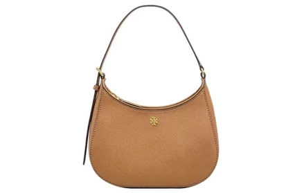 Женская сумка Tory Burch Emerson, кожаная, коричневая