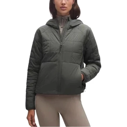 Женская куртка Lululemon Glyde Route Ready, зеленая