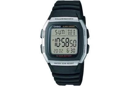 Мужские часы Casio W-96H-1A, серебристые