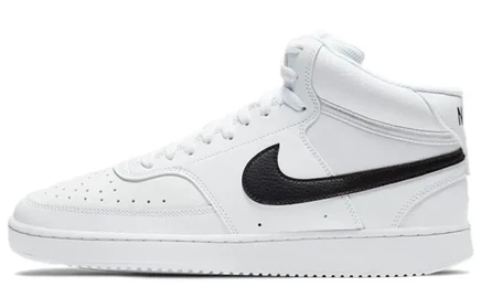 Мужские кроссовки Nike Court Vision Mid, бело-черные