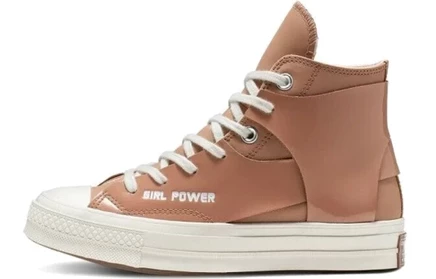 Женские высокие кеды Converse Chuck Taylor 70, бежевые