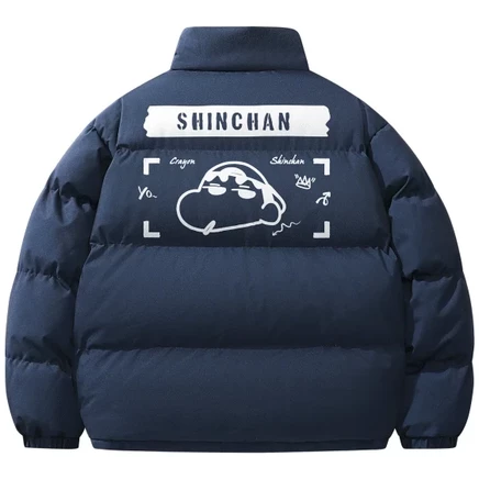 Унисекс пуховик Crayon Shinchan, синий