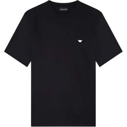 Мужская футболка Emporio Armani, логотип, черная