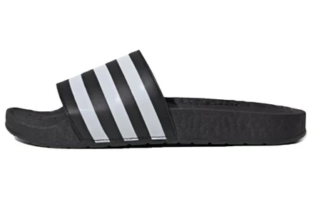 Женские шлепанцы Adidas Adilette Boost, черно-белые