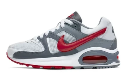 Кроссовки для девочек Nike Air Max Command, бело-серо-красные