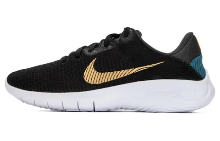 Женские кроссовки Nike Flex Run 11, черно-золотистые