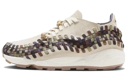 Женские кроссовки Nike Air Footscape Woven «NAI-KE», бежевые