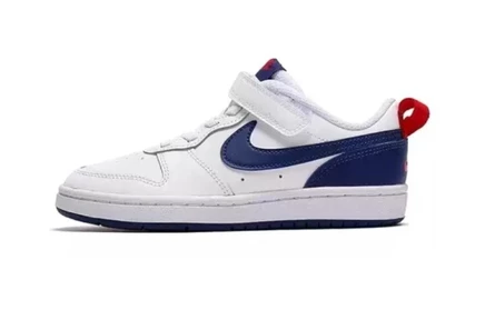 Кеды для девочек Nike Low 2, 3–7 лет, бело-сине-красные