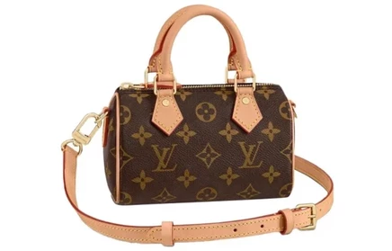 Женская сумка Louis Vuitton Nano Speedy, коричневая