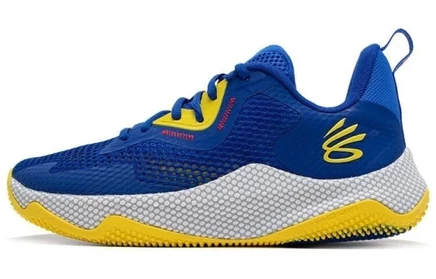 Мужские баскетбольные кроссовки Under Armour, сине-желто-белые