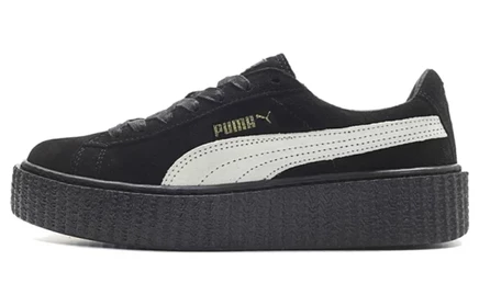 Женские кеды Puma Creepers Rihanna Fenty, черно-белые