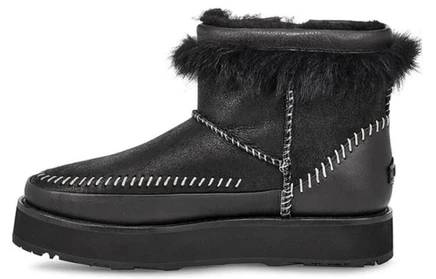 Женские ботинки UGG Fluff Punk, черные