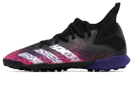 Детские бутсы Adidas Predator Freak .4 TF, черно-розовые