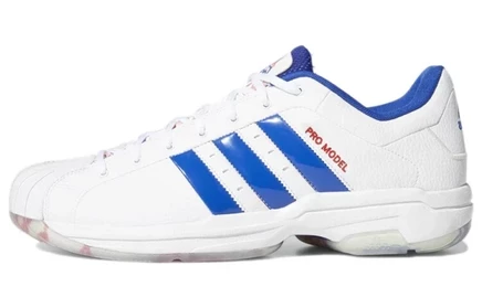 Мужские кроссовки Adidas Pro Model 2G Low, бело-синие