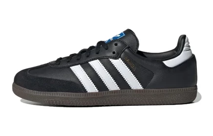 Кеды для девочек adidas Samba OG J, черно-белые
