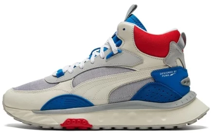 Мужские кроссовки Puma Wild Rider Mid, бело-голубые