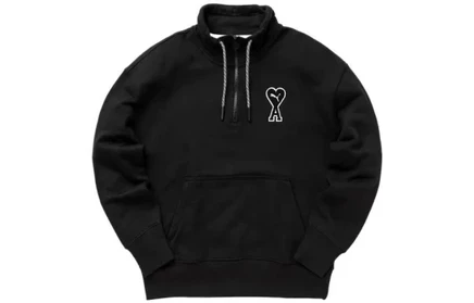 Мужской свитшот Puma X Ami Half Zip, черный