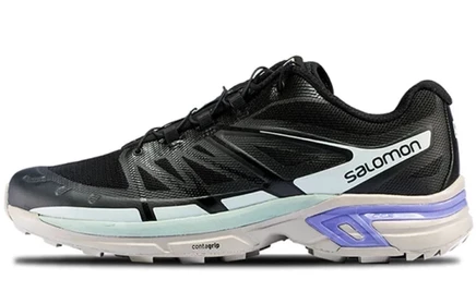 Кроссовки Salomon XT Wings 2, чёрно-мятно-фиолетовые