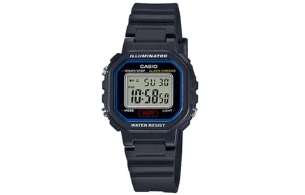 Женские часы Casio LA-20WH-1C, черный ремешок