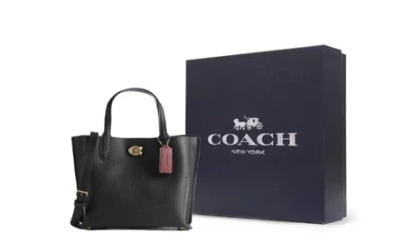Женская сумка Coach Willow, кожа, черная