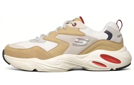 Мужские кроссовки Skechers Stamina Airy D'Lites, бело-серые
