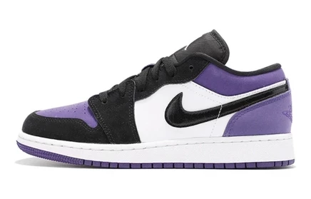 Детские кроссовки Jordan Air Jordan 1 Low, фиолетово-белые