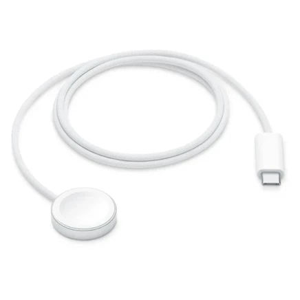 Магнитная зарядка Apple Watch с кабелем USB-C, белая