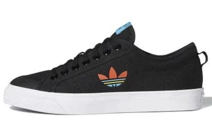 Мужские кеды Adidas Nizza Trefoil, черные разноцветные