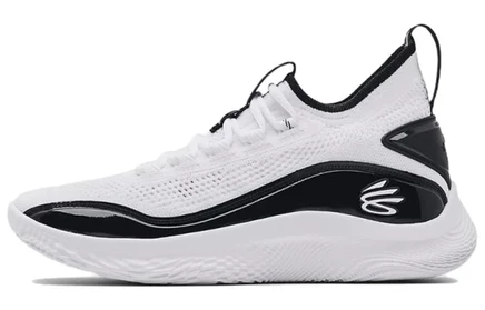 Мужские кроссовки Under Armour Curry 8, бело-чёрные